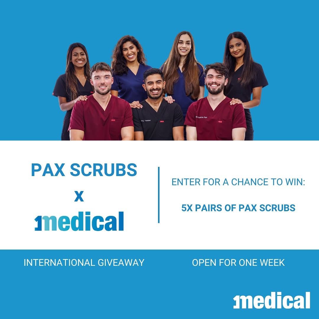 🚨PAX SCRUBS X 1MEDICAL GIVEAWAY🚨 We are collaborating with 1Medical, a medical placements specialist! We are giving aw...