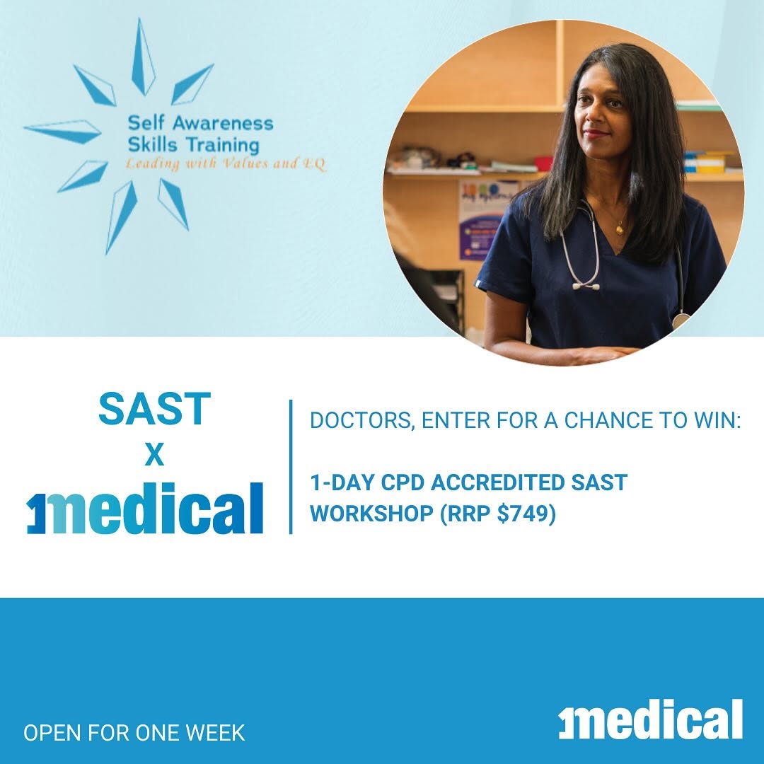 🎉SAST x 1Medical Giveaway 🎉 One lucky winner will receive a free ticket (RRP $790+GST) to our CPD accredited Self Awar...